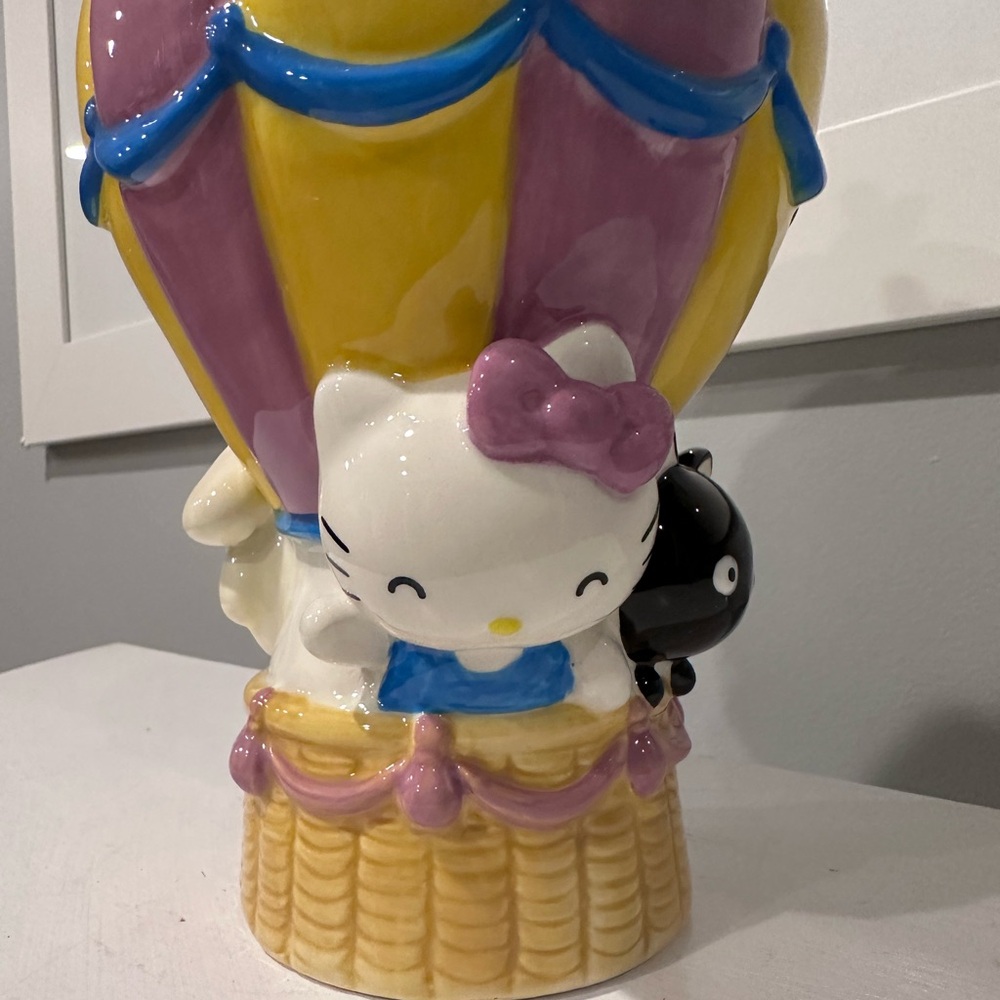 Hello Kitty Hot Air Ballon Cookie Jar